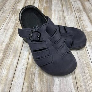 Birkenstock Tatami Blue Leather Clogs Mules Shoes Flat Women’s 38/7